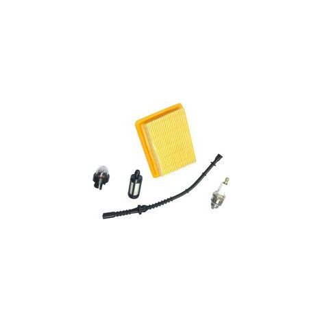 Filtro de aire y combustible con línea de purga y bulbo para Stihl FS 120 200 250 300 350 400 450 H732 (1/5)
