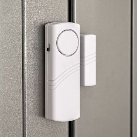 Alarme Porte et Fenêtre - Lot 4x Alarme Sans Fil Anti-Intrusion - Sécurité Maison Contre Cambriolage - Fonctionnement Magnétique - 100 dB-- (1/3)