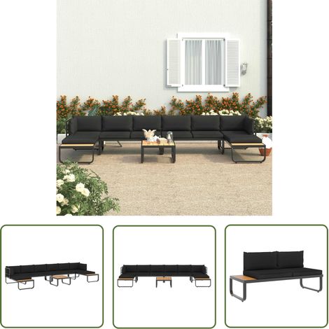 Furniture Limited - Canapé d'angle de jardin à 5 places avec (1/5)
