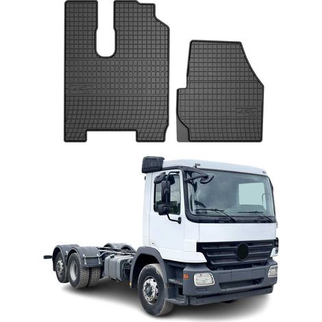 OMAC Tapis de Sol Compatible avec Mercedes Actros 2003-2008 Caoutchouc Noir (1/5)