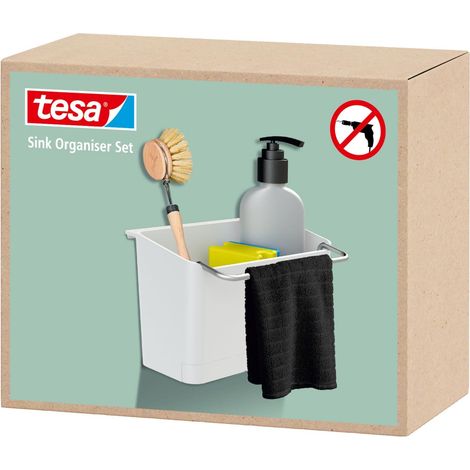Tesa KITCHEN Organizer per Lavello bianco, organizer da cucina (1/3)