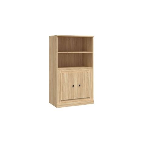 Buffet haut chêne sonoma 60x35,5x103,5 bois d'ingénierie (1/5)