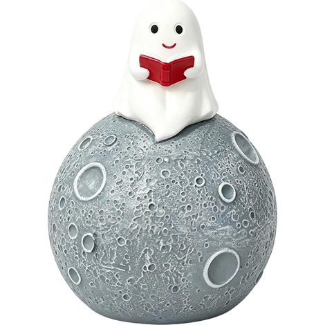 Lampe Fantôme Halloween Décoration LED Mignonne En Résine À La Lumière Statue De Fantôme Lumineuse Pour Chambre À Coucher, Couloir, Chambre D'Enfant, Cheminée, Table Basse Et (1/5)