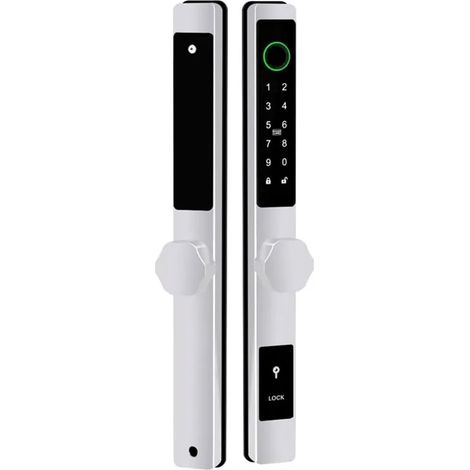 Serrure de Porte Intelligente TTLock APP – Serrure Étanche À Empreintes Digitales, Mot De Passe, Carte, for Porte Coulissante À Traction, Utilisation en Extérieur, avec Mortaise 2585 3085 4085 5085 ( (1/5)