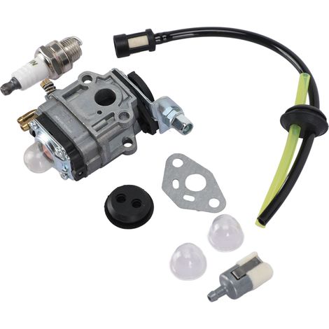 Kit carburateur, bougie d'allumage et durite pour tondeuse à gazon TH23, TH26 et TH34 (23 cc, 25 cc, 26 cc, 33 cc, 35 cc). (1/5)