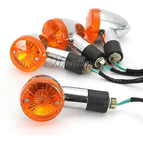 2/4 clignotants ronds pour moto Kawasaki Vulcan VN 500 750 800 900 1500 1600 1700 2000 (usage classique) (1/3)