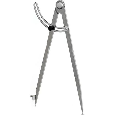 Outil de planification et compas pour bois, tête acier carbone 400 mm avec fixation, pour pose de chants et travail du cuir. Précis et robuste, il convient aux professionnels et bricoleurs. (1/5)