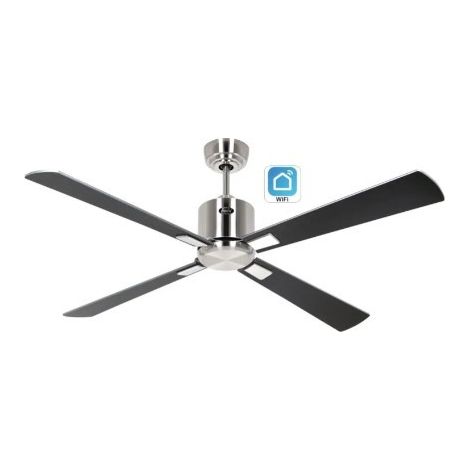 ECO NEO III 132, Ventilatore Acciaio Spazzolato WiFi senza Luce,