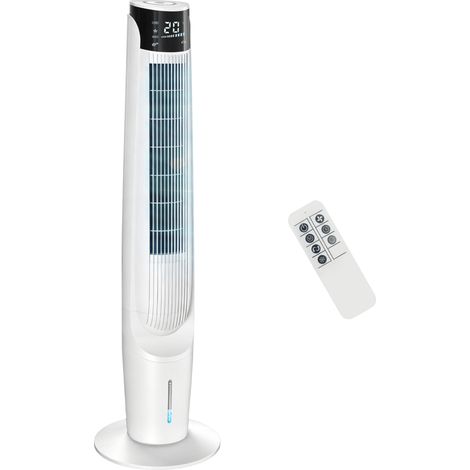 HOMCOM Air Cooler Ice Cooling Fan for Bedroom, Living Room, White