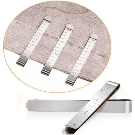 BDD 20er-Pack Edelstahl-Nähclips für Säume, 7,6 cm Messlineal, Quiltzubehör für Wonder Clips, Markierungsclips, Zubehör und Clips zum Markieren von Nähprojekten (1/5)