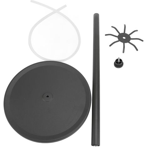 Porte-ustensiles de cuisine rotatif en aluminium et acier avec 8 crochets, range-ustensiles pour plan de travail, organisateur cuillères et spatules (1/5)