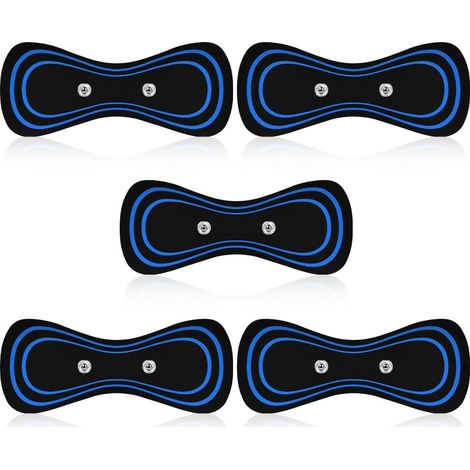 Électrique Masseur d'épaule Cervical, 5 pc Coussin de massage, Mini Masseur de Douleur Musculaire, EMS Portable Masseur Cervical, pour Cou, Dos, Jambe, Genou et Muscles