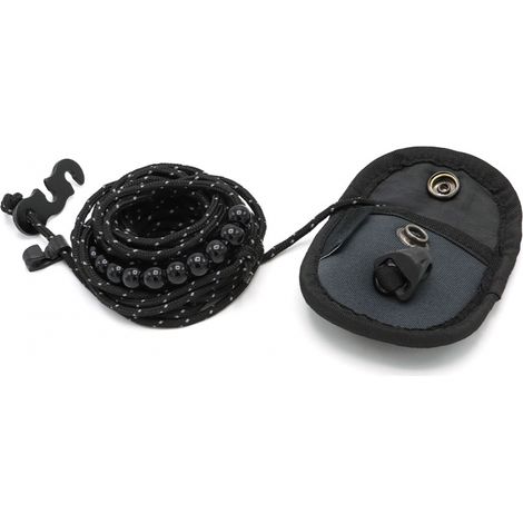Étendoir à linge portable de 3 m avec 12 perles fixes - Conception antidérapante, idéal pour le linge, le jardin, le balcon, le camping-car et le camping, solution de séchage durable pour l'extérieur  (1/5)