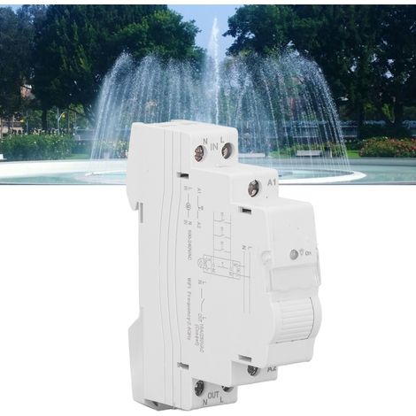 Interrupteur temporisé intelligent unipolaire à commande unique contre les surtensions et les sous-tensions ATMS1602 avec mesure, 100-240 V CA (1/5)