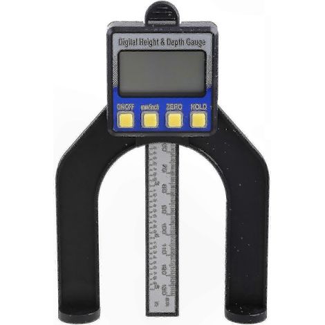 Jauge de profondeur numérique de précision pour toupie et défonceuse, mesure de hauteur outil de menuiserie (1/5)