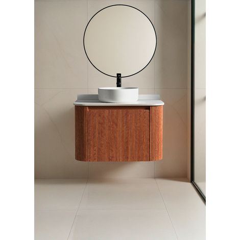 Meuble de salle de bain Alma Blanc 80 cm – Vasque à poser incluse
