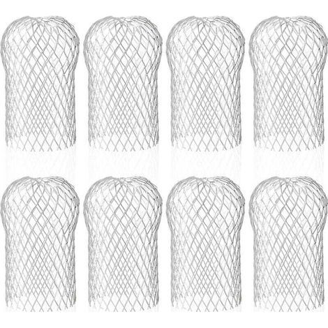 8 Aluminium-Dachrinnenfilter zum Schutz von Metalldachvorsprüngen, 8,8 x 14,5 cm