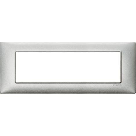 Placca silver 7 moduli Vimar Plana 14657.27