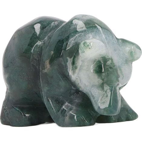 Kristallbär Dekoration elegante Glücksbringer Statue für