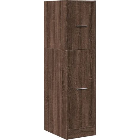 Armario boticario multifuncional de 30 x 41 x 118 cm almacenamiento práctico estilo clásico madera de ingeniería marrón 020050616 (1/5)