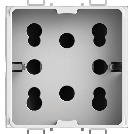 Modulo presa multistandard, 10A, 16A e schuko, serie P, bianco, compatibile con serie Gewiss Chorus - 4Box Side 4B.G10.H21 (1/5)