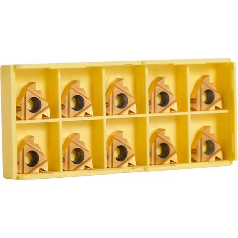 10 pièces inserts carbure CNC pour outils de tournage, fraisage et coupe - coffret rangement (1/5)
