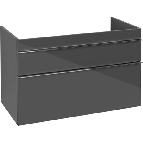 VB Waschbeckenunterschrank Venticello A92801 953x590x502mm Eckig Glossy Grey (1/3)
