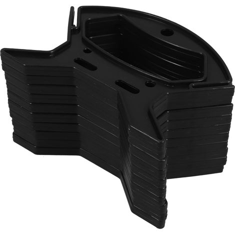 Enrouleur de Cordon pour Cordons Électriques et Câble Range Câble en Plastique Noir 10 Pièces pour Maison et Bureau (1/5)