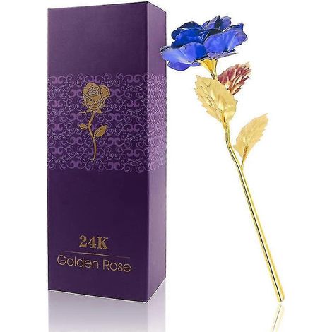 Rosa dorada, rosa preservada, rosas que nunca se marchitan. Idea de regalo para el Día de San Valentín, Día de la Madre, Día de Acción de Gracias, Navidad, Cumpleaños. (1/5)