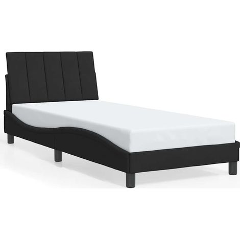 Maison Exclusive - Giroletto senza Materasso Hanko Nero 90x190 cm in Velluto (1/5)