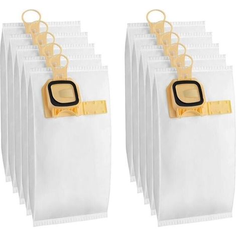 10 sacchetti compatibili per aspirapolvere Vorwerk Folletto VK140 VK150 - Gialli (1/4)