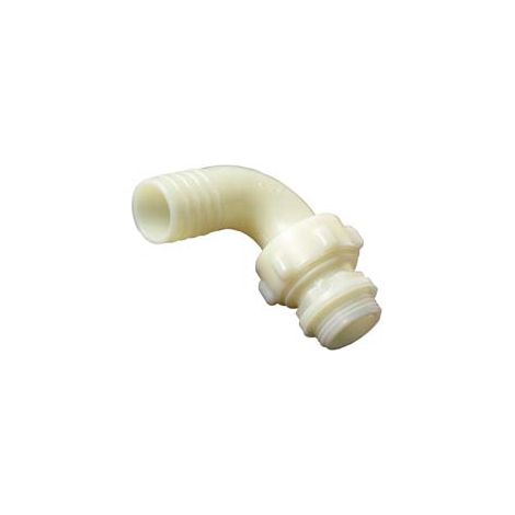 RACCORDO IN PA PORTAGOMMA CURVO A 3 PEZZI- - M 3/4 x ø mm.20 - 10 pezzi BUCCHI