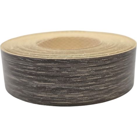 1x Bande de Chant Thermocollant 21mm x 5m Epaisseur 0,50mm Mélaminé Facile à Appliquer Bricolage Étagère Meuble Panneau Bois Durable, Chêne Urban Coffee (1/3)