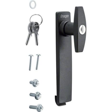 Bouton verrou clé 1242E IP5-6 - ENVELOPPES HAGER FZ507