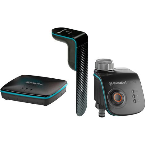 GARDENA Set de programador de riego smart con gateway y sensor de humedad (19202-20) (1/5)