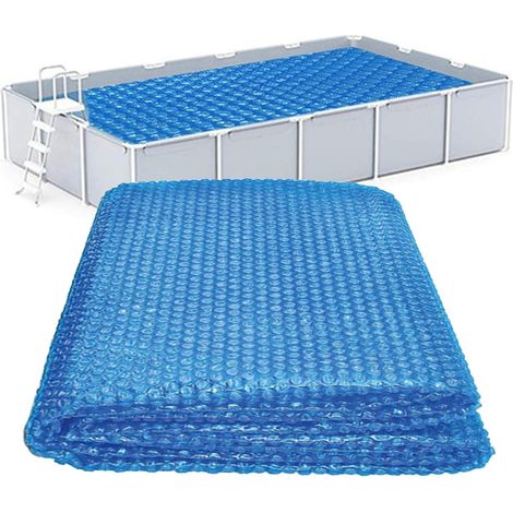 Couverture à Bulles pour Piscine Bâche Rectangulaire Isolante Haute  Film à Bulles Thermique pour Piscine Lac Plage Rivière Fête Estivale Jeux Bar Ponton Extérieur (1/5)