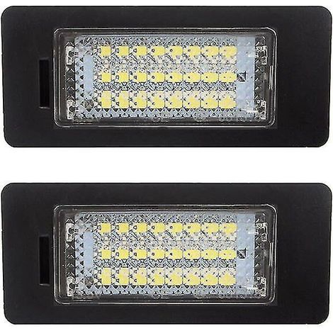 Ein Paar 24 LED 3528 Smd LED Kennzeichenbeleuchtung Lampen Lampen 6000k Kaltweiß Passend für BMW E82 E90 E92 E93 M3 E39 E60 E70 X5