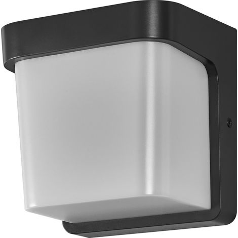 OSRAM Luminaire extérieur ENDURA STYLE IHSAN WALL, 11W, 550lm, applique murale, gris foncé, classe de protection IP65, température de couleur 3000K, ton blanc chaud