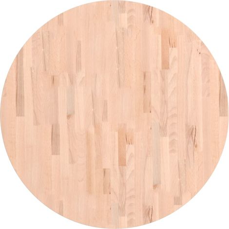 Dessus de table Dessus de bureau Plateau de table Ø90x2,5 cm rond bois massif de hêtre (1/5)