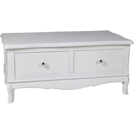 Mueble bajo de madera con lacado blanco 92x52x41 cm (1/5)