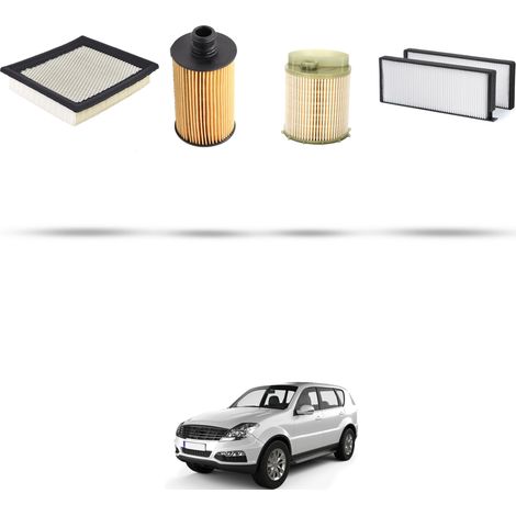 Kit tagliando 4 filtri compatibile con Ssangyong Rexton W 2.0 di 114kw dal 2013 (1/5)