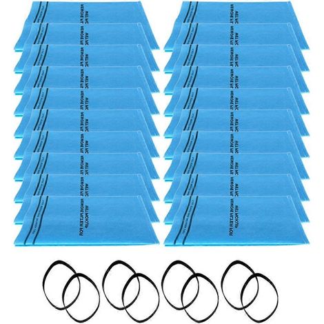 Lot de 20 filtres pour aspirateur eau et poussière Stinger Shop Vac de 2,5 à 5 gallons, compatible avec le modèle Craftsman 9-38737, avec 8 bandes de fixation. (1/5)