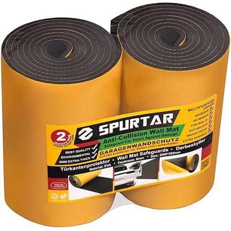 Mousse Protection Garage Mur EVA Protection Portiere Voiture Autoadhésive Protege Porte de Voiture 200 x 20 cm 6,5 mm (1/5)