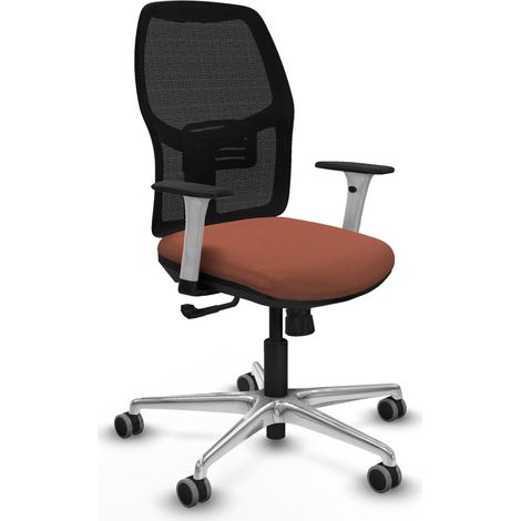 Silla de oficina piqueras y crespo Alfera crema reposabrazos blancos (1/2)