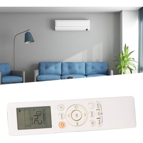 Mando a distancia profesional de largo alcance Midea RG10L1 C2HS BGEF – Compatible con aire acondicionado – Ajustes avanzados – Duradero