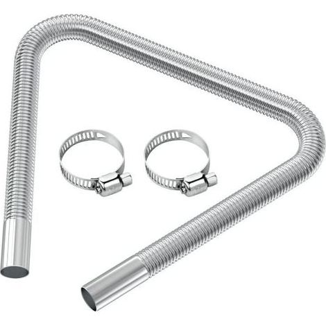 Tuyau d\'évent de gaz Diesel Flexible Tuyau d\'échappement de chauffage de voiture Tuyau d\'Echappement du Rechauffeur diamètre intérieur 2.5cm/1 pouces 120cm/47,2 pouces (1/5)