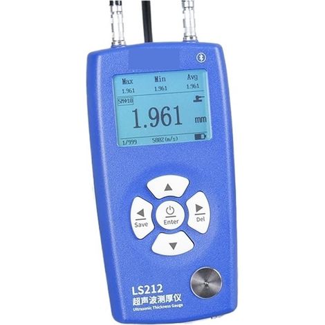 Jauge d'épaisseur à ultrasons for Acier, métaux, Plastique, Verre, PVC et tuyaux LS211, portée 600 mm, Application Bluetooth(LS212) (1/5)
