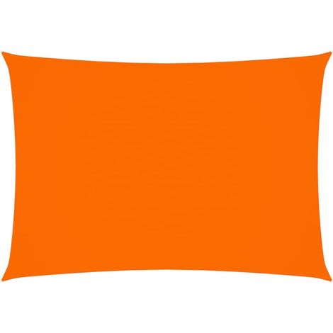 Voile de parasol Tissu Oxford rectangulaire 2x4 m Orange (1/5)