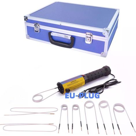 Chauffage par induction 1100 W, chauffage par induction magnétique sans flamme, outil de chauffage portable industriel pour le dévissage (prise UE, coffret de rangement métallique) (1/5)