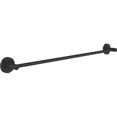 Start barre porte-serviettes en métal 65,4 cm avec fixations cachées, noir mat (G411782430) (1/3)